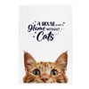 Peeping Cat Tea Towel - A House is not a