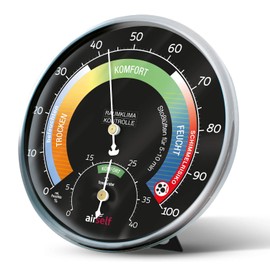 airself Thermohygrometer, Black
