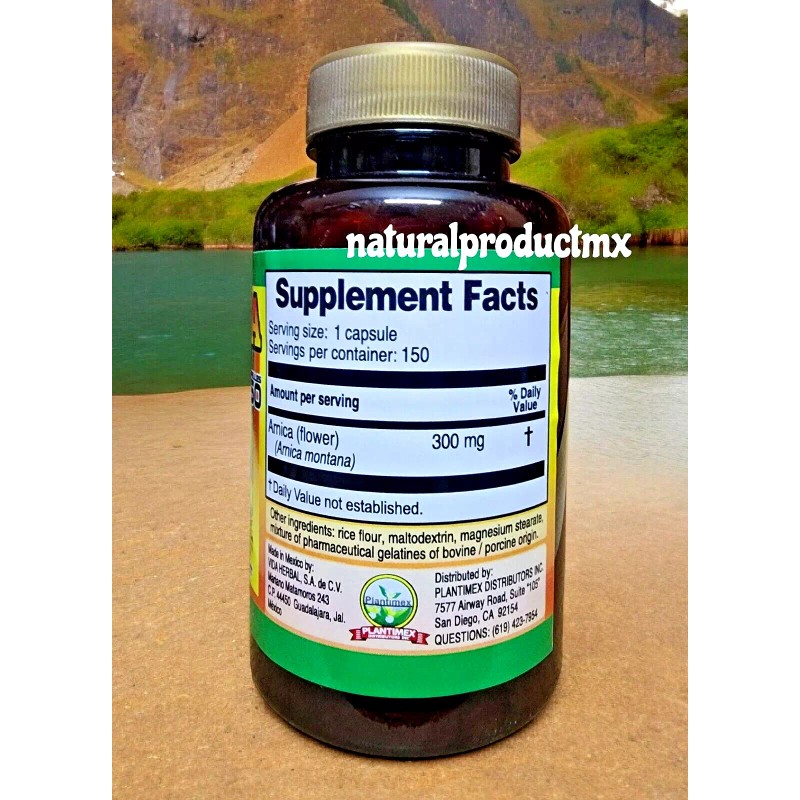 Plantimex Arnica Capsules Arnica ✅ 150 Capsulas Anti-inflammatory Support By