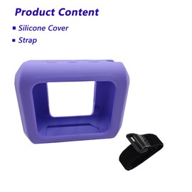 LeoTube Silicone Cover Case Compatible with JBL Go 4 Bluetooth Speaker, Protective Case for JBL Go 4 Bluetooth Speaker (Case Only) (Purple)