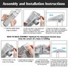Nuanchu 8 Pcs Wedge Downspout Screen Gutter Guard Downspout Filter