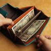 [E-mono] Long Wallet Women's Garçon Wallet Cowhide Genuine Leather Large