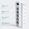 Aigostar 5-Way Power Strip with Switch, Multiple Socket with Child