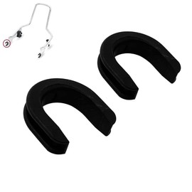 WZLW Sissy Bar Backrest Luggage Rack Side Plate mounting Bracket Grommet for Harley 52682-09, Black, H7104101