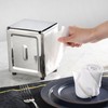 New Star Foodservice 24043 Stainless Steel Short Napkin Dispenser, 3.875