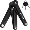 SIGTUNA Anti-Theft Heavy Duty Folding Bike Lock, Black, 8mm Fold-Up,