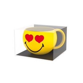 zak! Espresso-Tasse Smiley-Liebe 100ml, Porzellan, Mehrfarbig, 8 x 8 x 5 cm