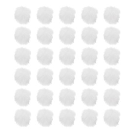 PATIKIL Faux Fur Pom Poms for Hats, 30 Pcs Fluffy Soft Fur Poms Balls with Elastic Loop for Keychain Knitting Hats DIY Scarves Gloves Bag Christmas, White