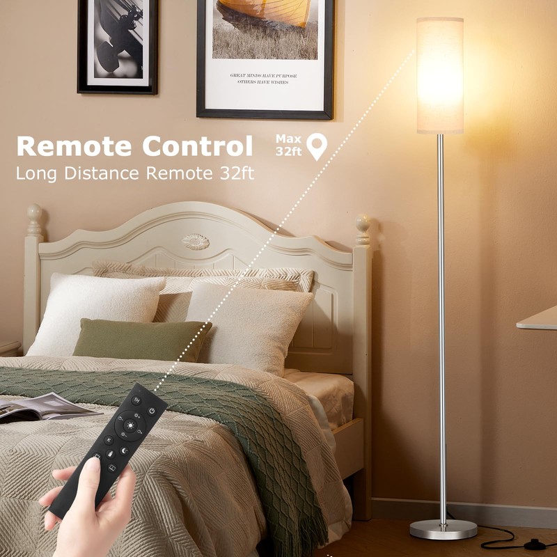 Ambimall 64'' Floor Lamps for Living Room with Remote Control