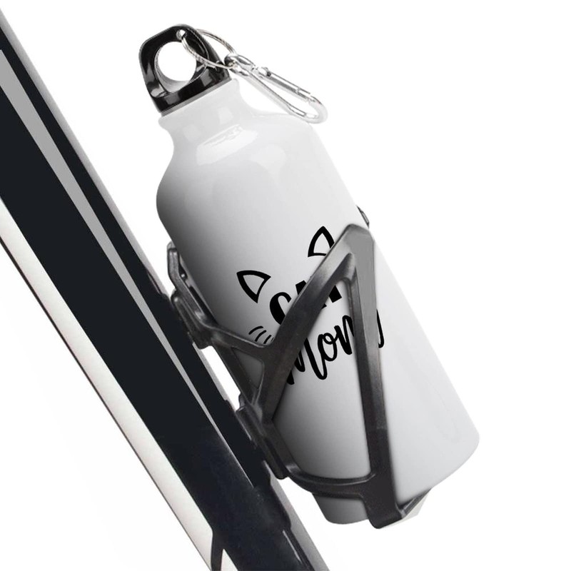VEHFA Funny Aluminum Sports Water Bottle Cat Mom Insulated Sports