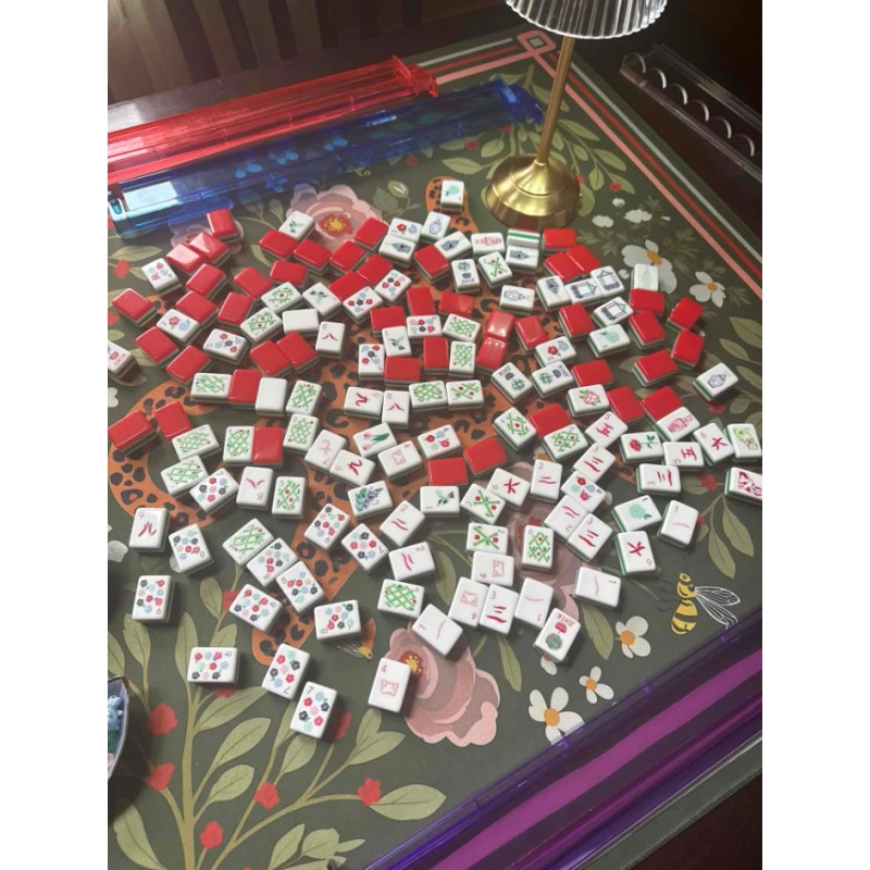 Stock, 160 Acrylic Mahjong Tiles, Custom 4-Layer American Mahjong Set,