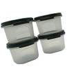 Tupperware Modular Mates Round #1 Black Seals Set of 4