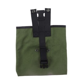 Outdoor Foraging Bag Waist Hanging Oxford Cloth Collapsible Simple Appearance Fruit Picking Pouch for Outdoor Camping Military Green