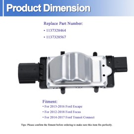 Engine Cooling Fan Control Module Compatible with Ford Escape Focus Transit Connect Replace 1137328464 1137328567