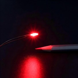 LUNENG Tiny Led Lights for Crafts, 20 Pcs Micro LED, Red Mini LED, SMD led 0603, Soldered Micro Litz Wired Leads, Multi-Resistor, Suitable Used in Any Small Model, Cosplay, Tight Space Lighting