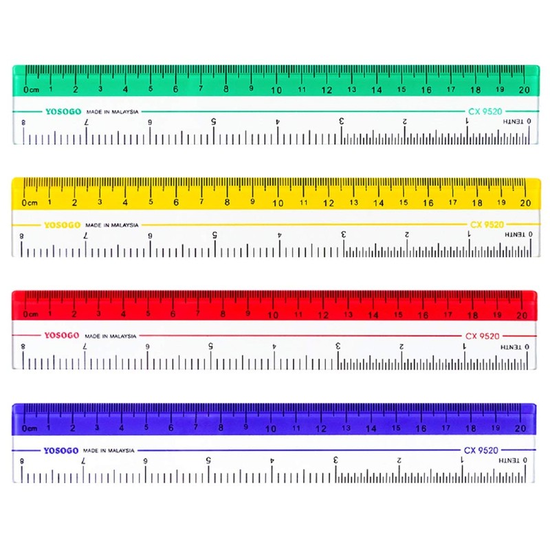 Reglas de 8 pulgadas / 20 cm | Regla de