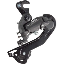 Microshift MTB Rear Derailleur Axle Mounting Long Cage 2/3x6/7 Speed - Black