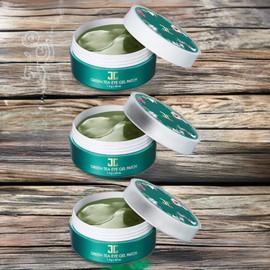 Jayjun Eye Area Skin Eye Care Green Tea Eye Gel Patches 3 pieces 1.4g 60 packs / 제이준 눈가 피부 아이케어 그린 티 아이 겔 패치 3개 1.4g 60개입