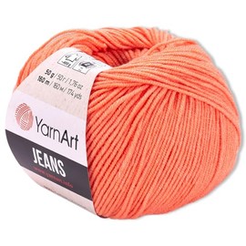 Frida's Wollhaus YarnArt 50 g Jeans Knitting Crochet Amigurumi Baby Wool Pastel Colours 63 Colours (23 | Salmon)