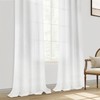 Mrtrees Voile Curtains in Linen Look, Short Curtains with Eyelets