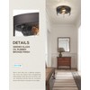 FEMILA Flush Mount Light Fixture, 12" Ceiling Light Fixtures, Farmhouse
