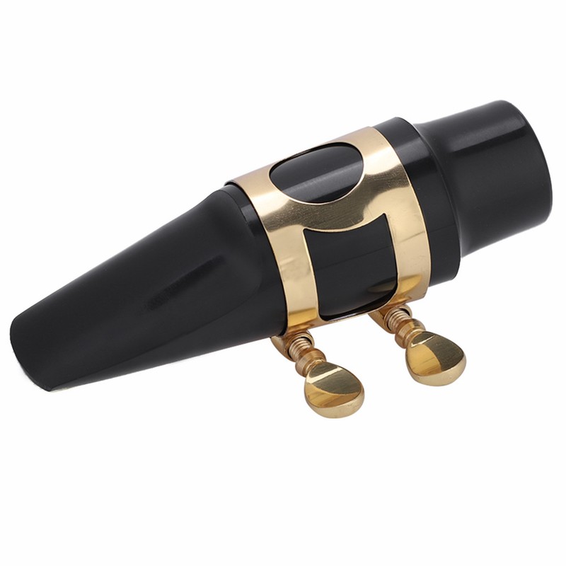 Alto Sax Saxophone ABS Mouthpiece with Cap Metal Buckle Reed