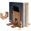 QUALLON Adjustable Vinyl Record Holder Solid Acacia Wood, 20–60 LP