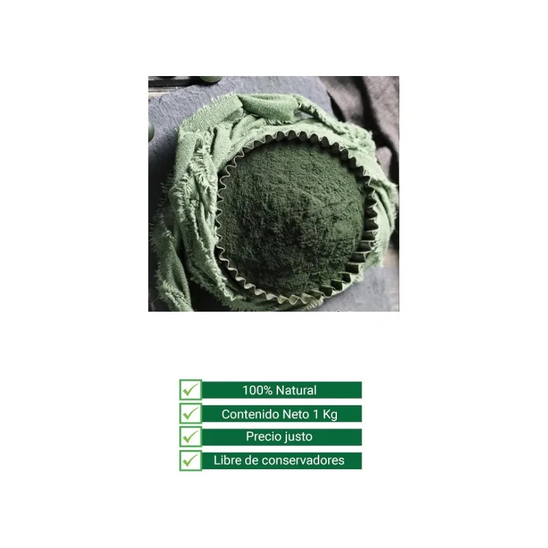 Natsa Superfoods Alga Spirulina 1kg Sfn Sabor