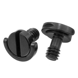 Dsjnf Ring Camera Screws Tripod Screw 1/4"-20 Stainless Steel Camera Mount Screw Quick Release Camera Screw D Ring Screw for Camera Tripod Monopod -2PCS