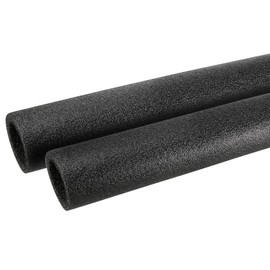 sourcing map Foam Tube Sponge Protective Sleeve Black Seal Sleeve Polyethylene Pipe 40x60mm(1.57x2.36 Inch) for Pipe Insulation, Pack of 2