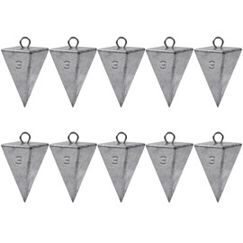 Pyramid Sinkers Fishing Weights Sinkers Saltwater Surf Fishing Weights Bullet Sinkers for Ocean Saltwater Fishing Gear Tackle 1oz 2oz 3oz 4oz 5oz 6oz 8oz