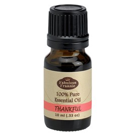 Fabulous Frannie Thankful 100% Pure, Undiluted Essential Oil Blend of Lime, Bergamot, Grapefruit, Cypress, Patchouli and Ylang Ylang 10ml (Pack of 1)