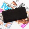 JNB Faux Microsuede Clutch With Bow,Black36