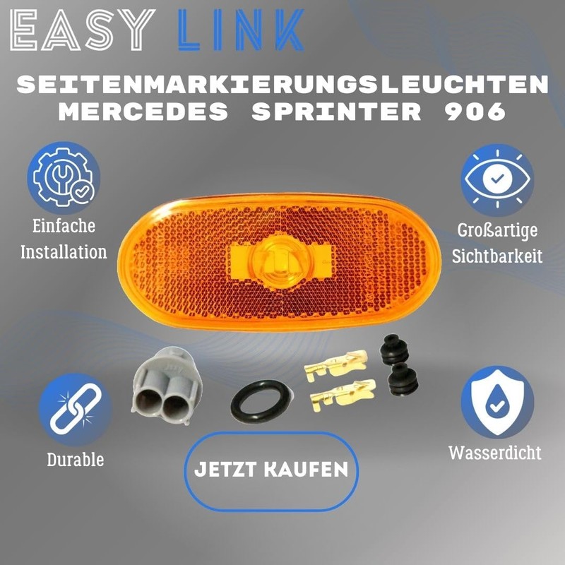 Easy Link 2 x Side Marker Lights 12 V with