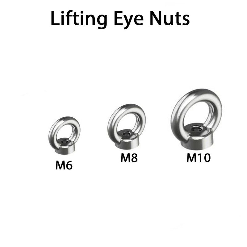 M10 Lifting Eye Nuts Made from Marine Grade A4 Stainless