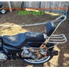 YHMOTO Detachables Sissy Bar Cushion Passenger Backrest W/Pad and Docking