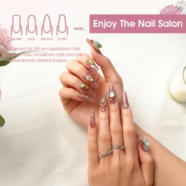 ROSALIND Extension Poly Nail Gel 60 ml, Cinnamon Pink UV LED Quick Building Nail Gel, Poligel for Nails, for Professional Salon & Home DIY, Gift for Nail Lovers