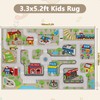 Capslpad Kids Rug Educational Play Rug 5.2'x3.3' Traffic Road Kids