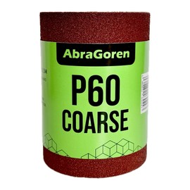 Sandpaper Roll - Coarse P60-11.5cm x 5m For Wood and Walls - Coarse Sandpaper 60 grit
