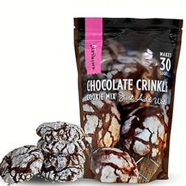 Shirley J- Chocolate Fudge Gourmet Cookie Mix (Makes 30) | Premium Soft Rich Fluffy Quality Chocolate Cookies Flavorful Bakery Grade Cookies | Just Add Water (Chocolate Crinkle)