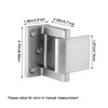 Home Security Door Lock, 2 Pack Zinc Alloy Privacy Door