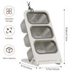 REIKOMO Tea Bag Organizer – 3 Removable Bins Slanted Tiered