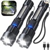 Laser Flashlight High Lumens Rechargeable 1 Pack/2 Pack, Super Bright