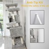 NEGTTE Sturdy Indoor Multi-Level Large Cat Tree, 67in Cat Tower