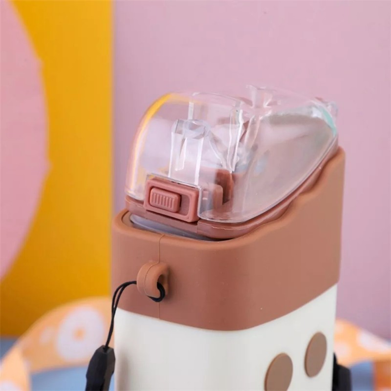 FRUTAS Botella Agua Frutas Paleta Kawaii Lonchera Lunch Vaso Toper