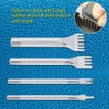 6 pcs/set Leather Craft Punch Tools Kit Stitching Carving Working