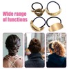 Walquicks 8 Piezas de Metal Hair Ties, Metal Geométrica Pelo