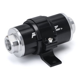 PTNHZ Universal 58mm Inline Fuel Filter w/ 6AN 8AN 10AN Adapter Fittings & Fuel Filter Mounting Bracket (100 Micron)