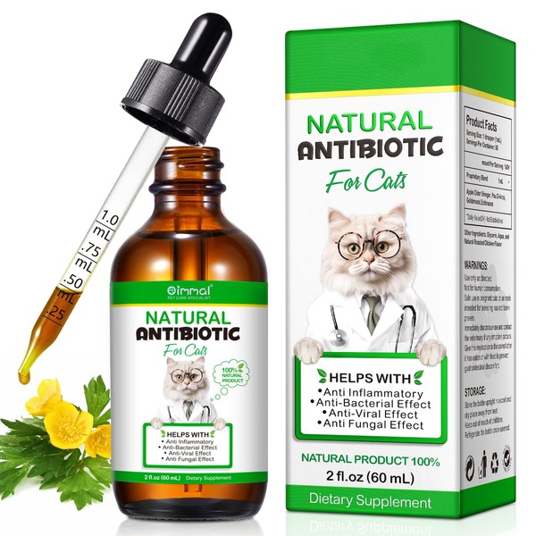 Cat Antibiotics for Infections 60ml Vitamins for Cats Supplements Antibiotic