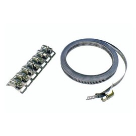 STRAIGHT 61-975 Stainless Steel Hose Clamp Set, 0.3 inches (8 mm) x 9.6 ft (3 m)